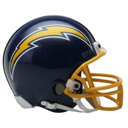 Casque Los Angeles Chargers Riddell VSR4 Mini Throwback 1974-87