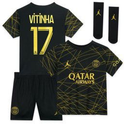 Kit PSG Jordan Fourth Stadium 22/23 - Bébé avec flocage Vitinha 17