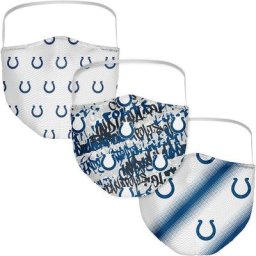 Lot de 3 masques de protection Indianapolis Colts - Adultes