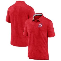 Polo Authentic Pro édition spéciale 2.0 Devils du New Jersey de marque Fanatics rouge pour homme