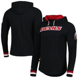 T-shirt à capuche flammé légendaire des Devils du New Jersey Mitchell & Ness pour homme, noir