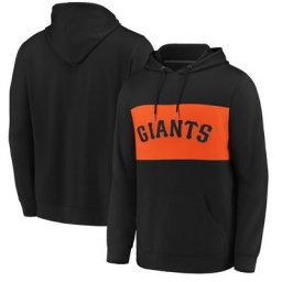 Chandail à capuchon en faux cachemire pour homme San Francisco Giants True Classics Team Fanatics Branded noir/orange
