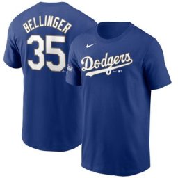 T-shirt Nike Cody Bellinger Royal Los Angeles Dodgers 2021 Gold Program Name & Number pour homme