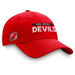 Casquette ajustable Pro Rink New Jersey Devils Authentic Pro Rink de marque Fanatics rouge pour homme