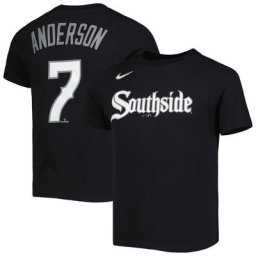 Préscolaire Nike Tim Anderson Noir Chicago White Sox City Connect Nom et numéro T-shirt