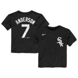 T-shirt avec nom et numéro du joueur des White Sox de Chicago Tim Anderson de Nike pour tout-petits