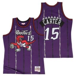 Maillot Toronto Raptors Vince Carter Hardwood Classics Road Swingman par Mitchell & Ness - Homme