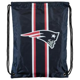 Sac de sport à rayures portant l'emblème des New England Patriots - 45x34 cm