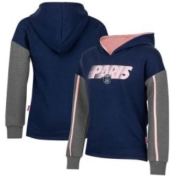 Sweat capuche PSG Core Logo - Bleu - Fille