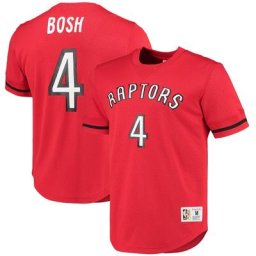 T-shirt Mitchell & Ness Chris Bosh pour hommes, rouge Toronto Raptors 2003 en maille avec nom et numéro