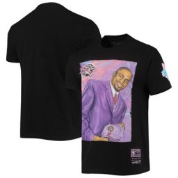 T-shirt Mitchell & Ness Vince Carter pour hommes, noir, Toronto Raptors Hardwood Classics Draft Day Colorwash