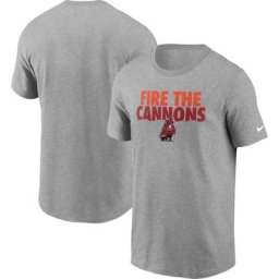 T-shirt Nike Tampa Bay Buccaneers Hometown Collection Cannons gris chiné pour homme