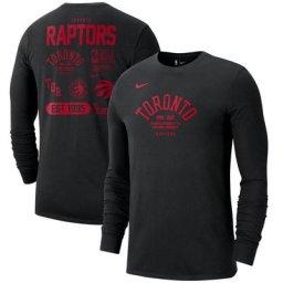 T-shirt d'entraînement Nike des Raptors de Toronto à manches longues - Homme