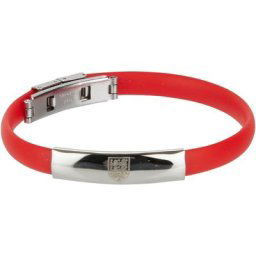 Bracelet en silicone et acier inoxydable avec crête d'Angleterre