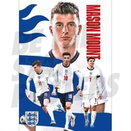 Angleterre Mason Mount Action Poster - A2