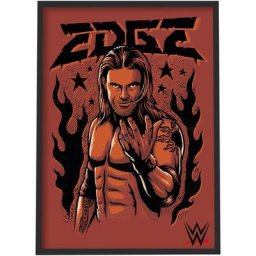 Affiche graphique WWE Edge - Encadrée A3