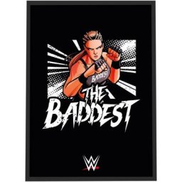 Affiche WWE Ronda Rousey the Baddest - Encadré A3