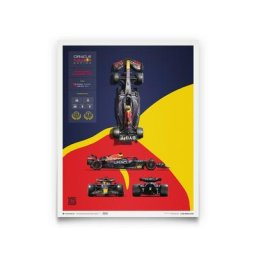 Scuderia AlphaTauri RB18 Car Blueprint édition classique Poster