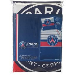Parure de lit PSG - 140 x 200 + 63 x 63 - Logo Retro