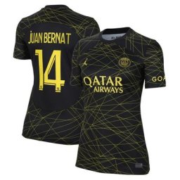Maillot PSG Jordan Fourth Stadium 22/23 - Femme avec flocage Juan Bernat 14