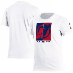 T-shirt femme adidas New Jersey Devils Reverse Retro 2.0 Playmaker blanc