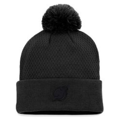 NUT DEVILS NOIR 22 NHL NHL WOMENS AP ROAD CUFFED POM KNIT HATLADNIT