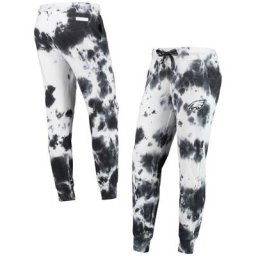 Pantalon de jogging DKNY Sport Philadelphia Eagles Melody Tie-Dye pour femme, blanc/noir