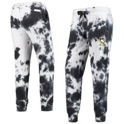 Pantalon de jogging DKNY Sport Pittsburgh Penguins Melody pour femme, blanc/noir