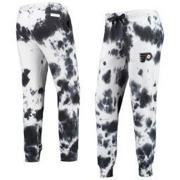 Pantalon de jogging DKNY Sport Philadelphia Flyers Melody pour femmes, blanc/noir