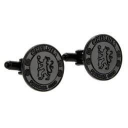 Boutons de Manchette Chelsea Crest - Plaqué Noir