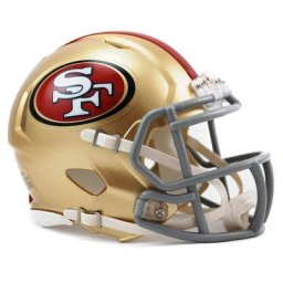 Mini casque San Francisco 49ers Riddell Speed