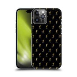 Coque de téléphone rigide à motif Liverpool Liverbird - Noir/Or - iPhone