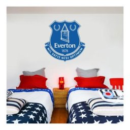 Everton Crest Wall Sticker - 90cm x 90cm with decal set - 60cm x 30cm