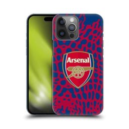 Coque de téléphone rigide à motif d'animaux Arsenal - Rouge/Bleu - iPhone