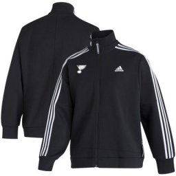 Veste adidas St. Louis Blues Snap Full-Zip pour femme, noire