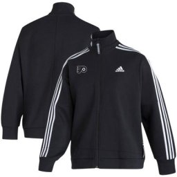 Veste adidas Flyers de Philadelphie Snap Full-Zip pour femme, noire