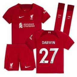 Kit Liverpool Domicile Stadium 22/23 - Jeune Enfant avec flocage Darwin 27