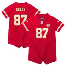 Barboteuse Kansas City Chiefs Domicile - Rouge - Travis Kelce - Bébé
