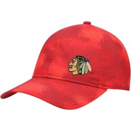 Casquette ajustable rouge pour femme Chicago Blackhawks Camo Slouch Adidas