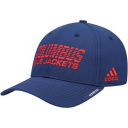 Casquette AEROREADY Flex pour hommes adidas Navy Columbus Blue Jackets 2021 Locker Room