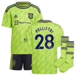 Manchester United Third Minikit 2022-23 with Pellistri 28 printing