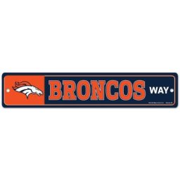 Denver Broncos 3.75x19 Street Sign