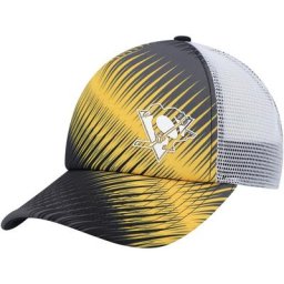 Casquette snapback en mousse graphique Pittsburgh Penguins adidas pour femme, noir/blanc