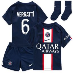 Kit PSG Domicile 22/23 – Bébé avec flocage Verratti 6
