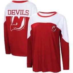 T-shirt à manches longues Pop Fly New Jersey Devils G-III 4Her by Carl Banks pour femme rouge