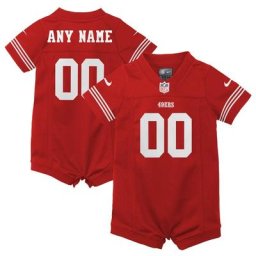 Barboteuse en jersey domicile Nike des 49ers de San Francisco - Personnalisée - Nourrisson