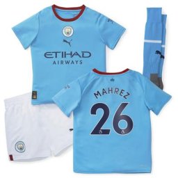 Kit Manchester City Domicile 22/23 - Enfant avec flocage Mahrez 26