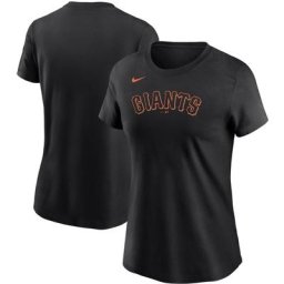 T-shirt avec logo des Giants de San Francisco pour femme Nike noir