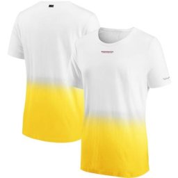 T-shirt WEAR By Erin Andrews blanc pour femme de l'équipe de football de Washington Dip Dye