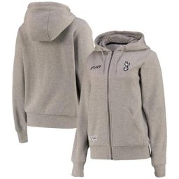 Sweat capuche Tottenham Hotspur Zip Thru - Gris marl - Femme
